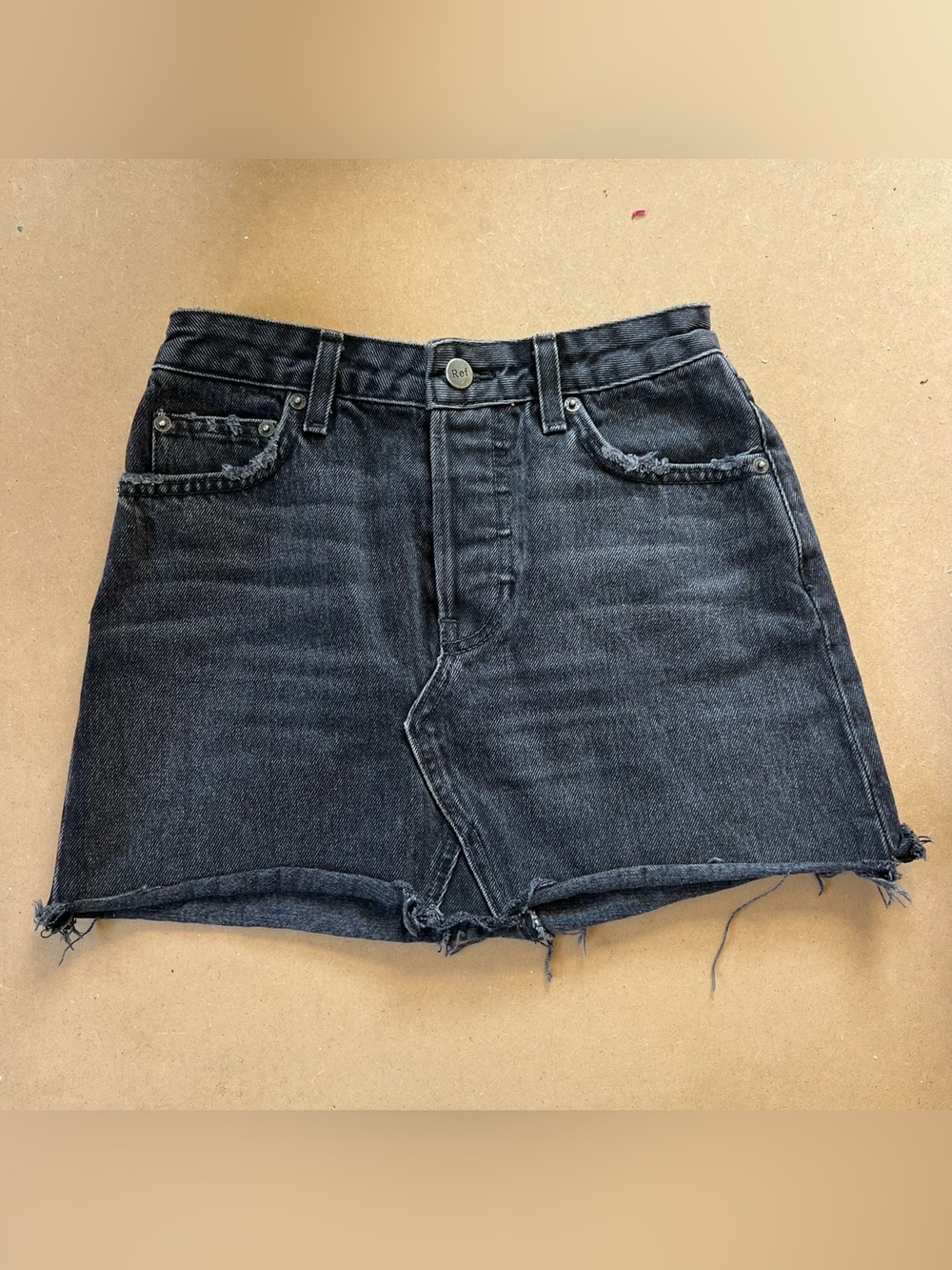 Reformation‎ Dark Denim Mini Skirt